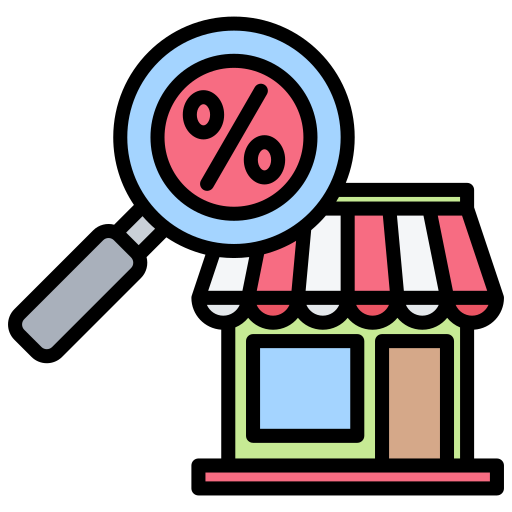 recherche quantitative Icône gratuit