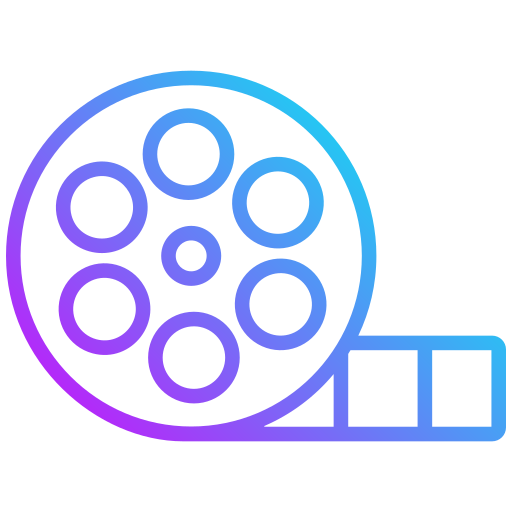 carrete de película icono gratis