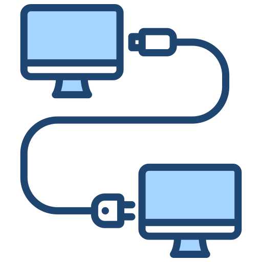 conexión de cable icono gratis