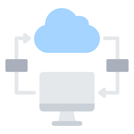 computación en la nube icono gratis