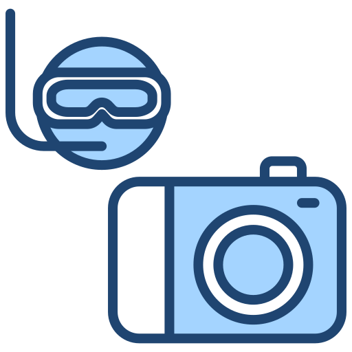 fotografía submarina icono gratis
