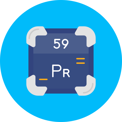 praséodyme Icône gratuit