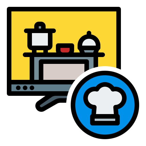 programa de cocina icono gratis