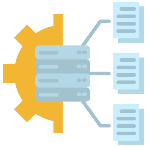 gestión de base de datos icono gratis