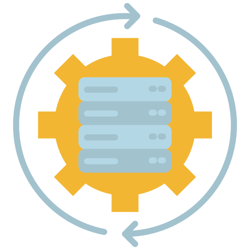 procesamiento de datos icono gratis