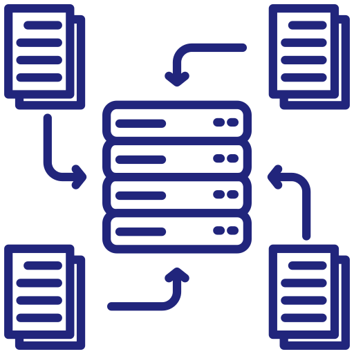 recopilación de datos icono gratis