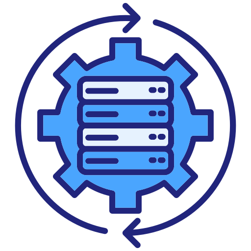 procesamiento de datos icono gratis