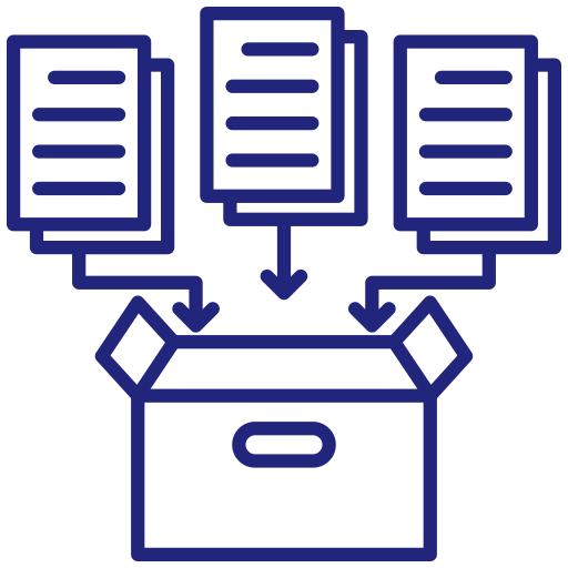 recopilación de datos icono gratis