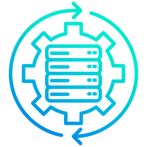 procesamiento de datos icono gratis