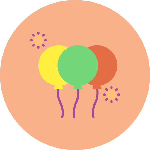 Balloons free icon