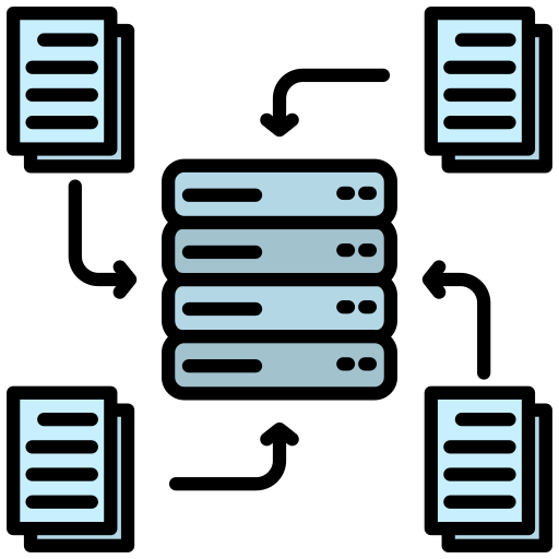 recopilación de datos icono gratis