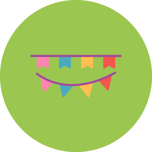 Bunting free icon Bunting free icon