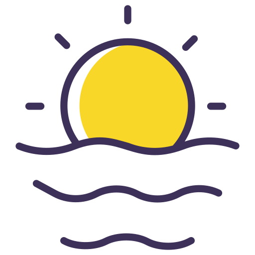 Sun set free icon