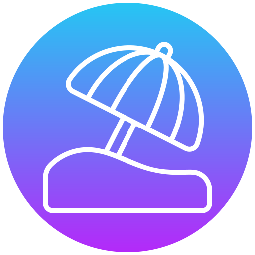 sombrilla de playa icono gratis