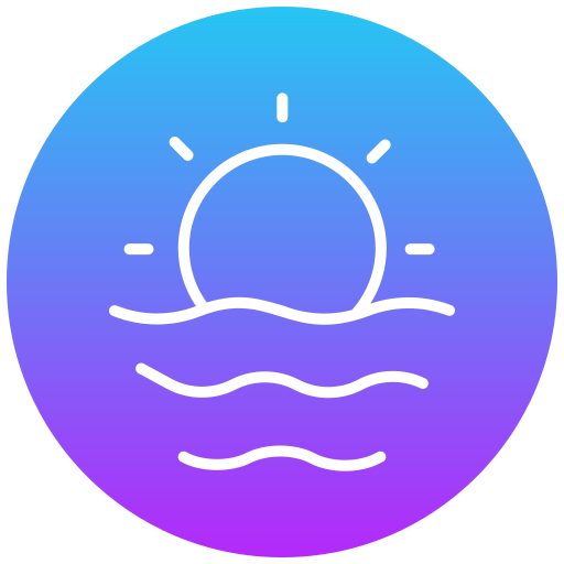 Sun set free icon