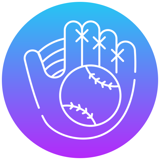 guante de béisbol icono gratis