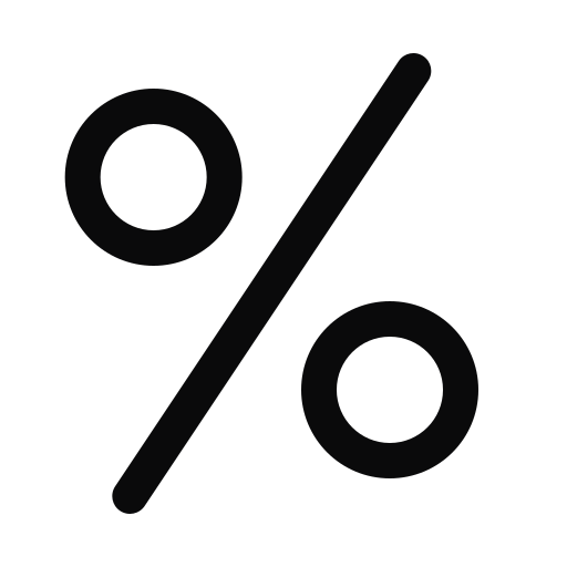 백분율 무료 아이콘