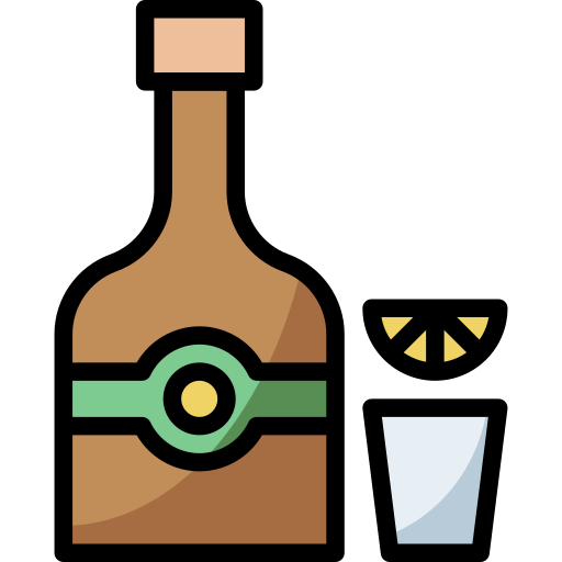 Alcohol Surang Lineal Color icon