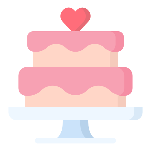 pastel de boda icono gratis