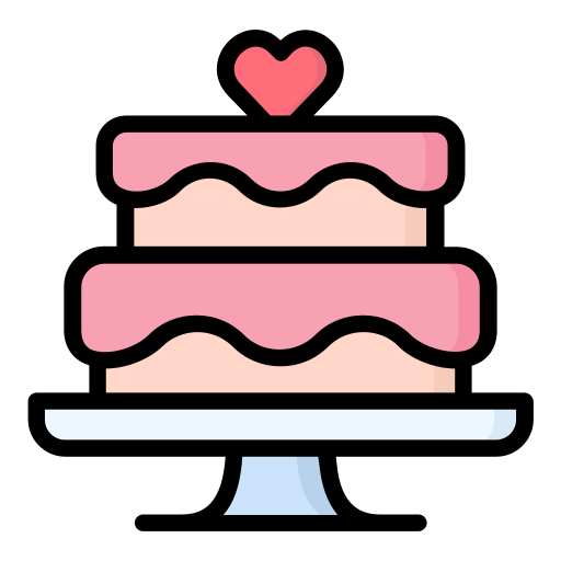 pastel de boda icono gratis