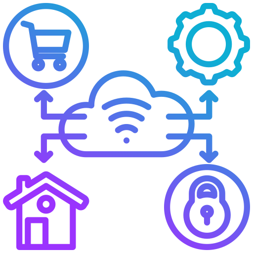internet de las cosas icono gratis