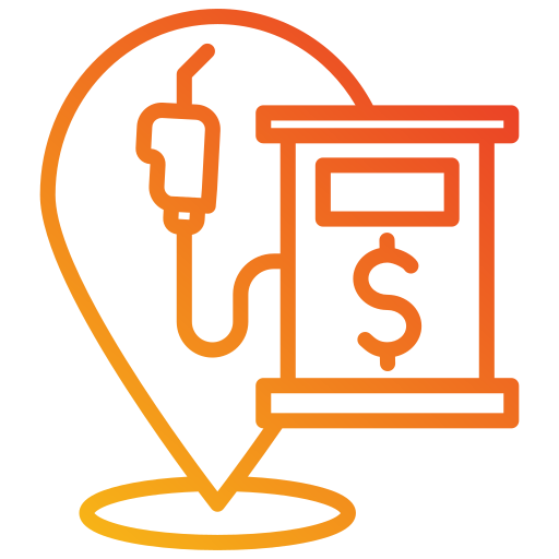 ubicación del combustible icono gratis