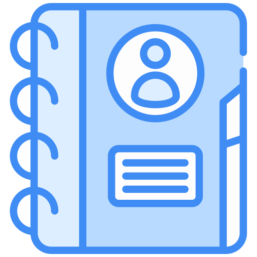 libro de contacto icono gratis