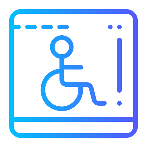 silla de ruedas icono gratis