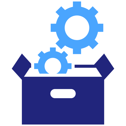 gestión de productos icono gratis