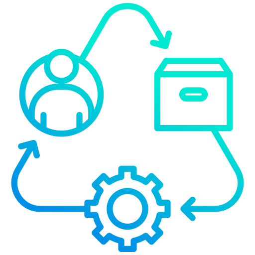 cadena de suministro icono gratis
