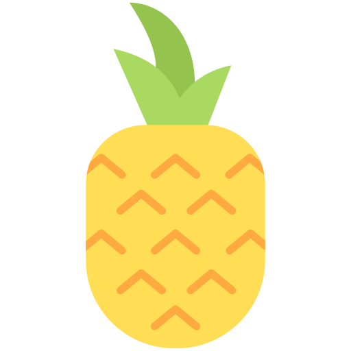 fruta de piña icono gratis