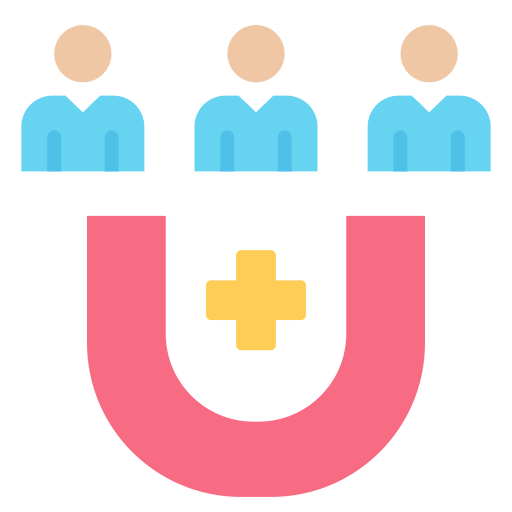 Привлечение клиентов бесплатно иконка Привлечение клиентов бесплатно иконка