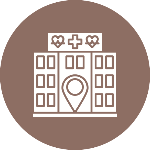 standort des krankenhauses kostenlos Icon standort des krankenhauses kostenlos Icon