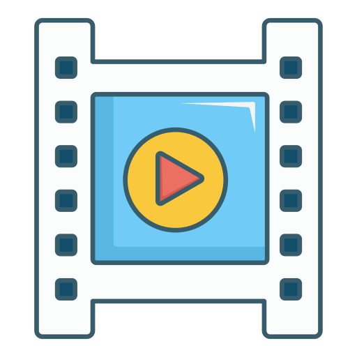 reproducir película icono gratis