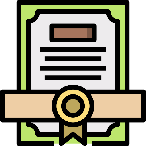 Certificado icono gratis