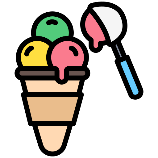 cucurucho de helado icono gratis