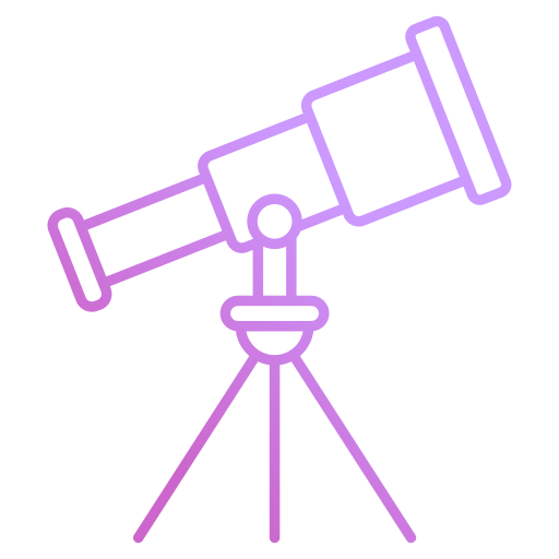 telescopio icono gratis