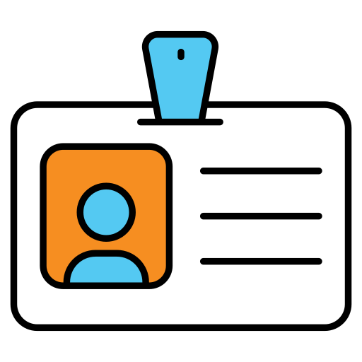 tarjeta de identificación icono gratis