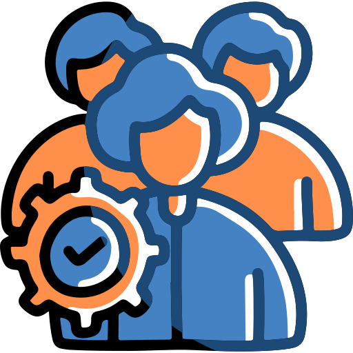 trabajo en equipo icono gratis