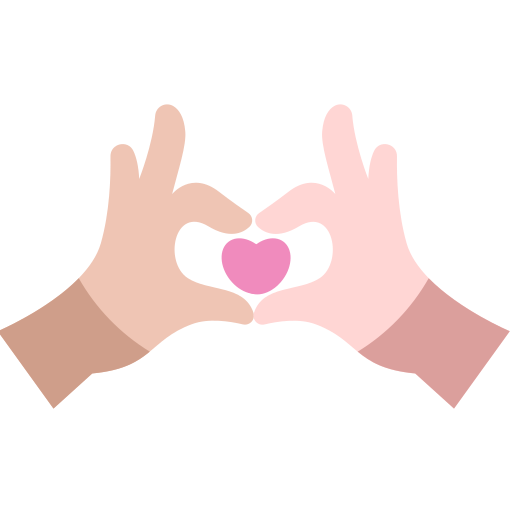 signo de mano de amor icono gratis