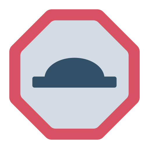 Speed bump free icon Speed bump free icon