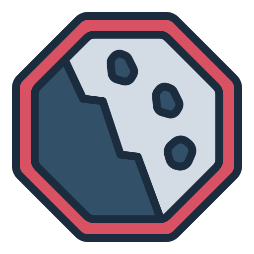 Falling rocks free icon Falling rocks free icon