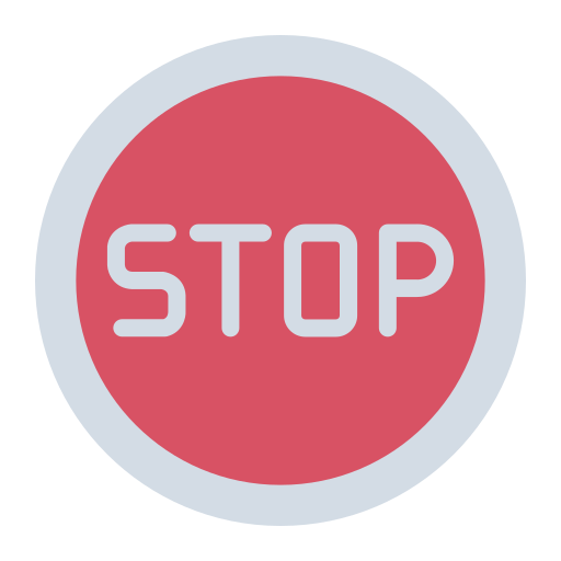 Stop free icon