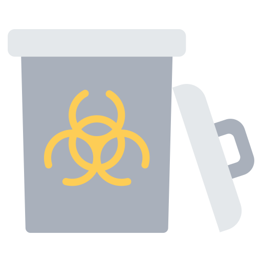 Hazardous waste free icon Hazardous waste free icon