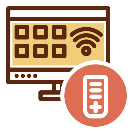 televisión inteligente icono gratis