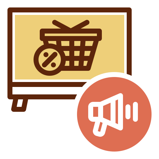comercial grátis ícone comercial grátis ícone