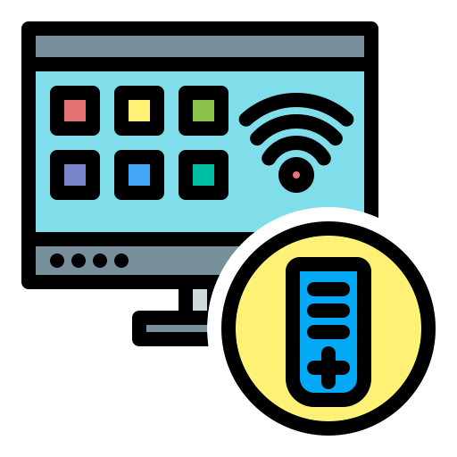 televisión inteligente icono gratis