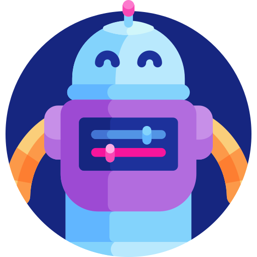 Robot Detailed Flat Circular Flat icon