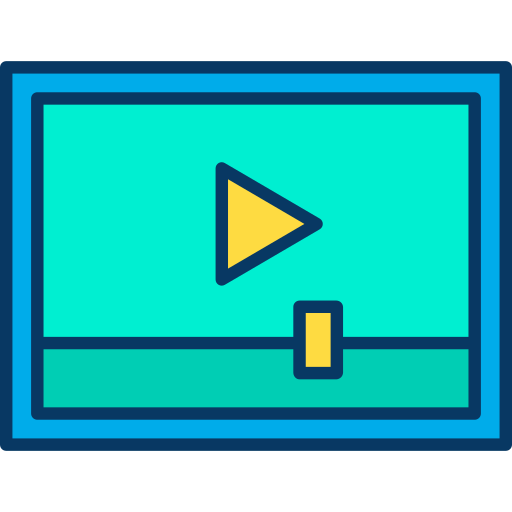 reproductor de video icono gratis