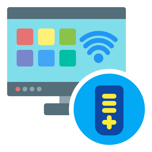 televisión inteligente icono gratis